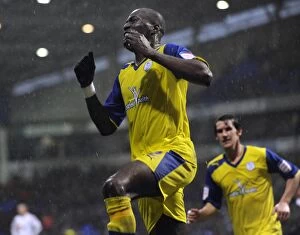 Bolton Wanderers v Sheffield Wednesday... GOAL... Owls Mamady Sidibe celebrates his