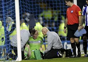 Trouble with Leeds fans, broken seats thrown onto the field and Owls keeper Chris