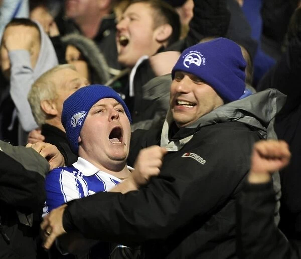 Bolton Wanderers v Sheffield Wednesday... Owls fans celebrate a Boxing Day victory