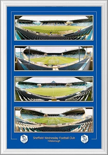 Framed Panoramic Stadium Print - Economy Version