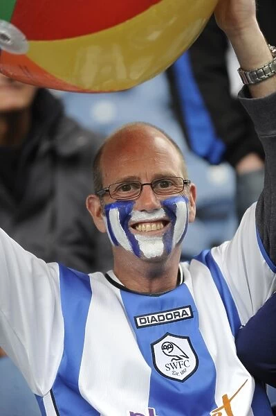 Happy owls fan before the kick off at Hillsborough