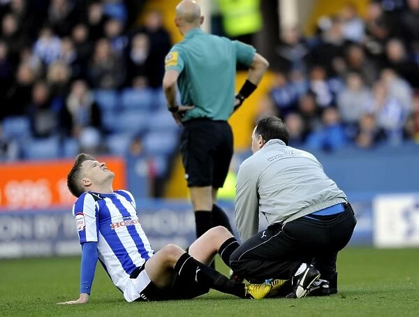 Sheffield Wednesday v Peterborough Paul Corry injured