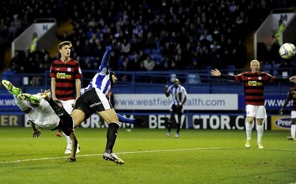 Sheffield Wednesday v Peterborough Utd... GOAL... Owls Miguel Llera heads home the