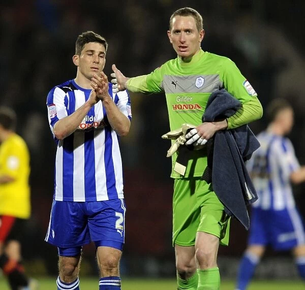 Watford v Sheffield Wednesday... Dejected Owls pair of Lewis Buxton and keeper Chris