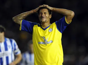 Brighton v Sheffield Wednesday....dejection for Owl Jay Bothroyd