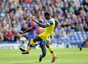 Images Dated 1st September 2012: C.Palace v Owls... Jose Semedo with Yannick Bolasie