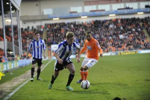 2012-13 Season Framed Print Collection: Blackpool vs SWFC April 16th 2013