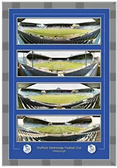 Images Dated 2nd April 2013: Framed 4 sides of Hillsborough Panoramic Print