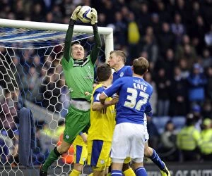 Images Dated 9th March 2013: Leicester City v Sheffield Wednesday... Safe Hands Chris Kirkland