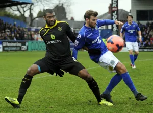 Domestic Cups Framed Print Collection: Macclesfield Town vs SWFC January 4th 2014