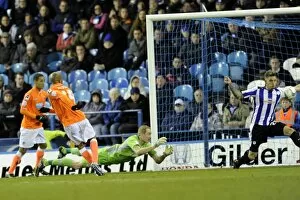 Images Dated 6th November 2012: Sheffield Wednesday v Blackpool... GOAL... Pools Sylvestre makes it 2-0
