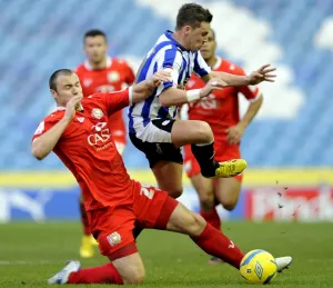 Sheffield Wednesday v MK Dons... Anthony Kay stops Owls Chris Maguire