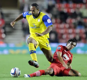 Sheffield Wednesday v Southampton... Owls Chris O Grady with Saints Jack Cork