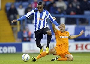 Images Dated 19th January 2013: Sheffield Wednesday v Wolves... Jermaine Johnson gets away from Karl Henry