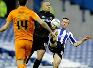 SWFC vs Wolves January 19th 2013 Collection: Sheffield Wednesday v Wolves... Owls David Prutton beats Wolves keeper Carl Ikeme