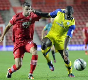 Southampton v Sheffield Wednesday... Michail Antonio with Saints Frazer Richardson