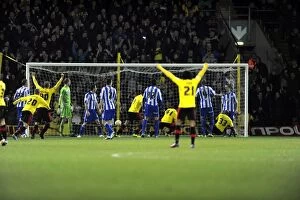 Watford vs SWFC March 5th 2013 Collection: Watford v Sheffield Wednesday... GOAL... Watford first goal from Fernando Forestieri
