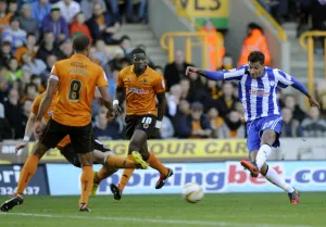 Wolverhampton Wanderers v Sheffield Wednesday... Owls jay Bothroyds fires in a shot